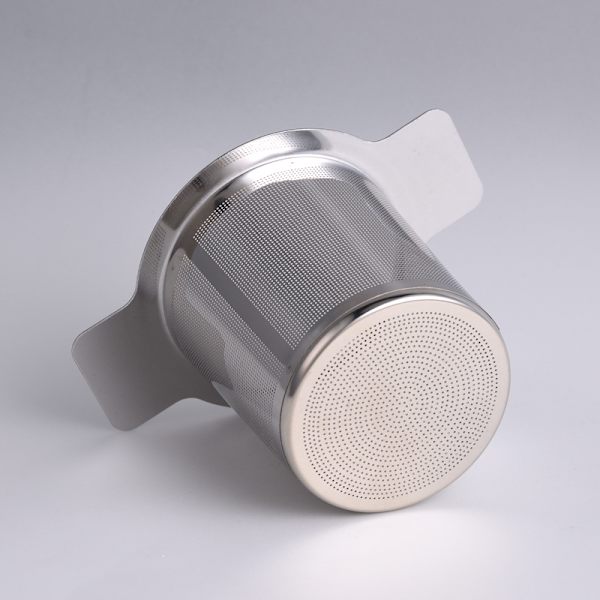 Genanvendelig Te-infuser i Rustfrit Stål Mesh Te-blad Filter Si