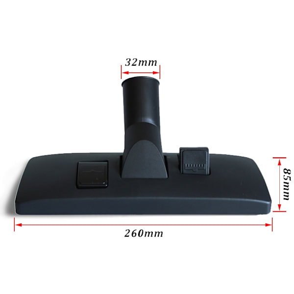 1 stk. Teppegulvbørstehode for 32 mm Universal støvsuger Rep