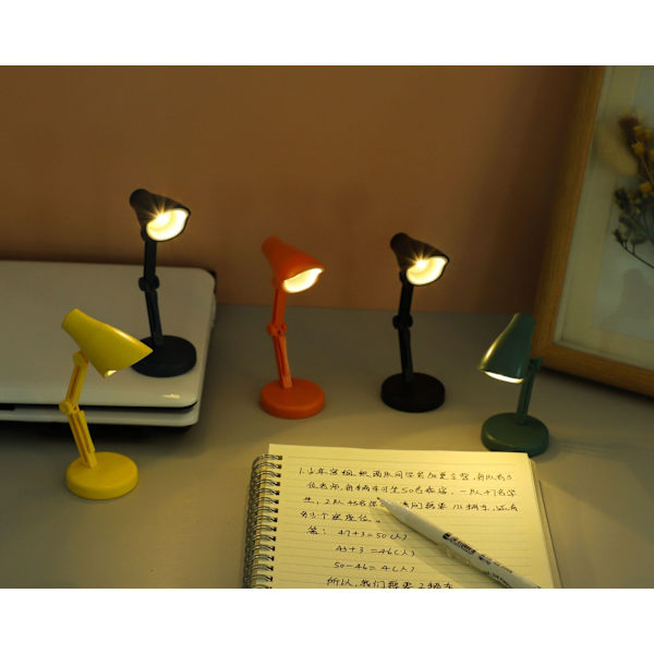Mini Lille LED Bordlampe Bærbar Foldbar Natlampe Ma