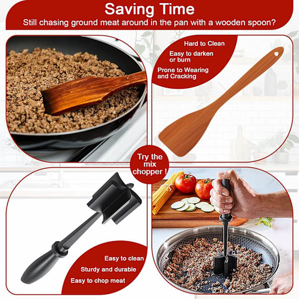 1-pack Handdriven Köttkvarn Bibimbap Rörverktyg Köksredskap