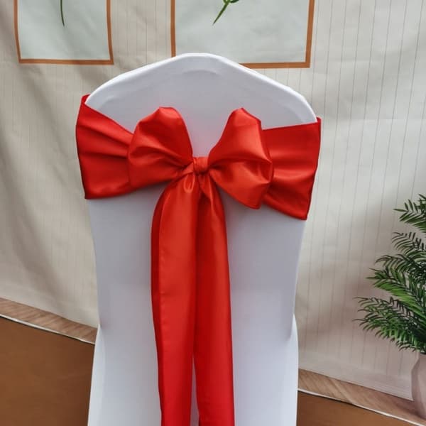 10 Pak Satin Stoles til Stole, Bløde Genanvendelige Nemme at Binde Brede Satin Stole