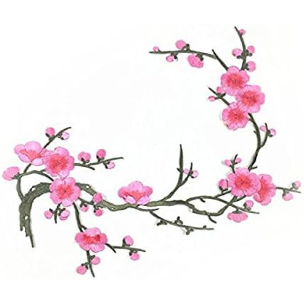 Broderad Körsbärsblomspatch