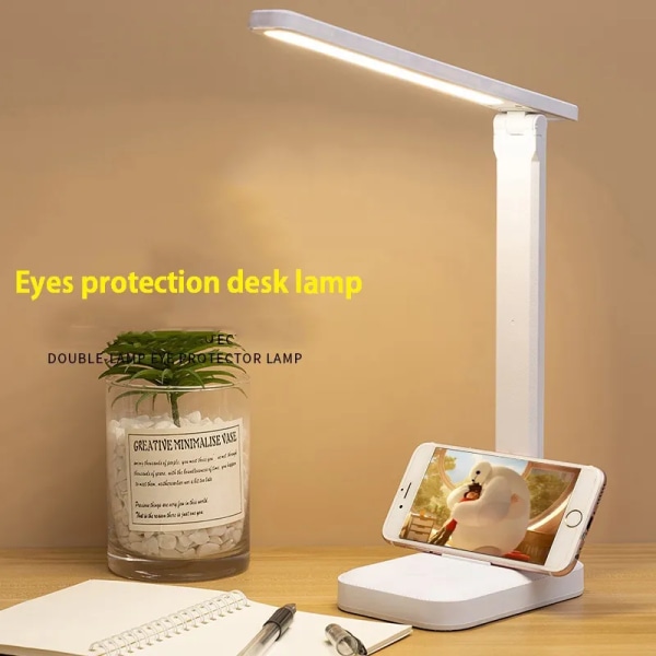 Table Lamp Eyes Protection Touch Dimmable LED Light Student Dormi