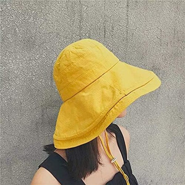 Sommarhatt för kvinnor, bredbrättad solhatt, hopfällbar, strandhatt