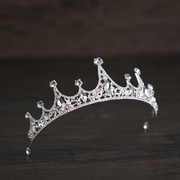 2-delad Crown Tiara Princess Girls Crown Barnfödelsedagshår