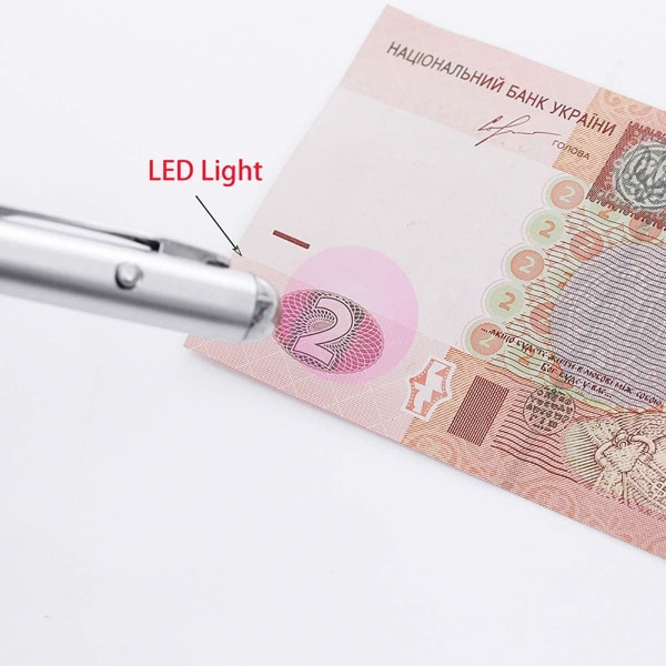 1 x Monitoiminen näkymätön geelimustekynä, LED-turvamerkki, UV l