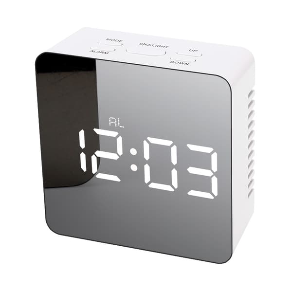 Dewenwils LED Digital Spegelklocka Heminredning Digital Alarm C DXGHC