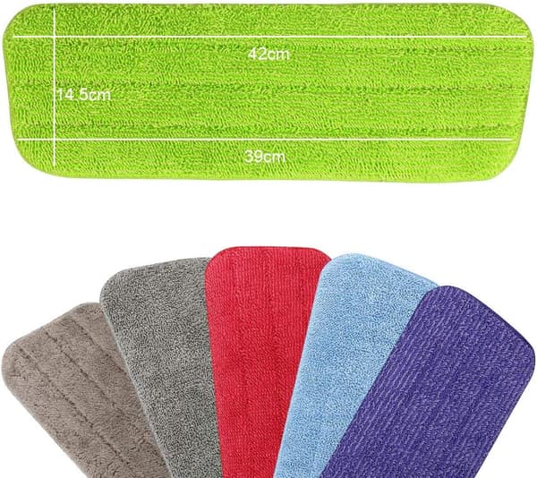 5 stk Mopp Rengjøringsputer Mikrofiber Erstatning Moppputer Passer f DXGHC