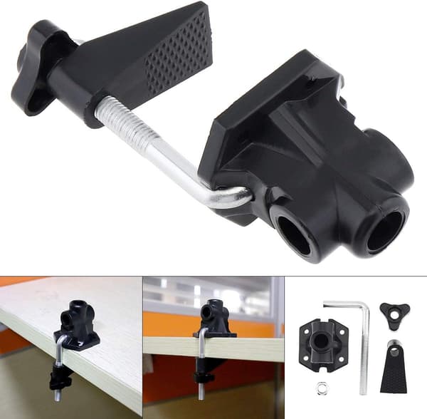 Universal skrivebordsstativklemme, erstatningslegering mikrofonstativ/bordlampe