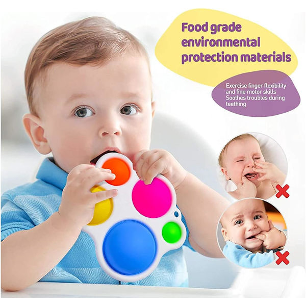 Fidget Legetøj, Barn Anti Stress Fidget Legetøj Silikon Legetøj Satisf DXGHC