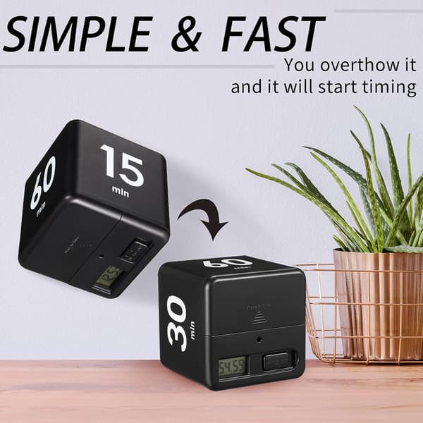 2 Styks Terning Timere Tyngdekraftssensor Flip Timer Børnetimer Træning