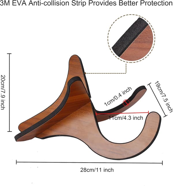 Avtakbar Treukulele Stativ Foldsom Gitar Stativ Robust X-S