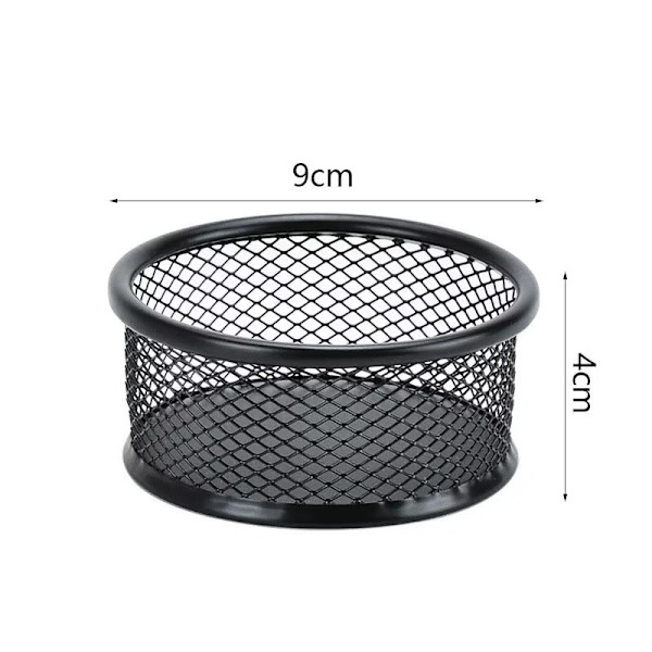 Sort Metal Papirklips Dispenser