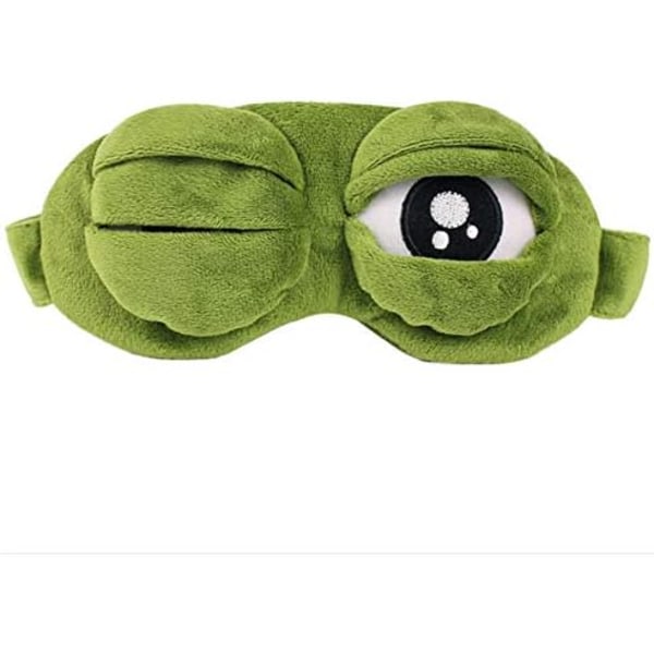Frog Eye Mask, Funny Sleeping Face Fluff Novelty Cartoon Frog Eye