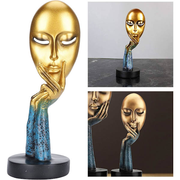 Harpiks Abstrakt Ansigt Statue Abstrakte Figurer Håndværk Ornamenter W