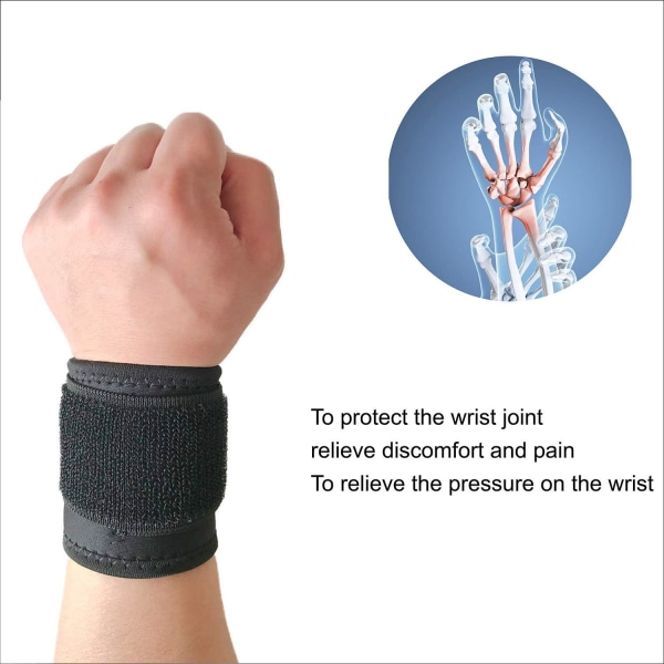 Handledsskydd, 2 stycken Bodybuilding Handledsband för Viktlyftning