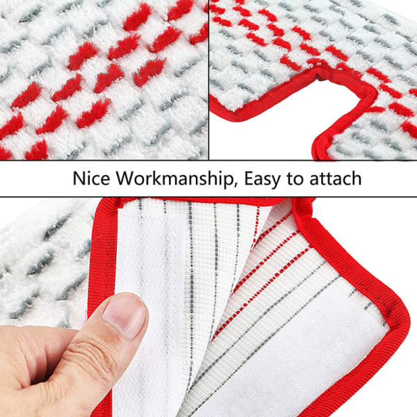 2 stycken passande O-Cedar mopphuvud röd Mikrofiber roterande utbytes