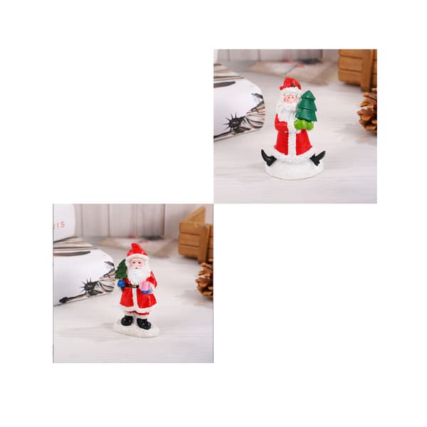 2 st Creative Jultomte Sittande Håller Julgran Hem Dekoration