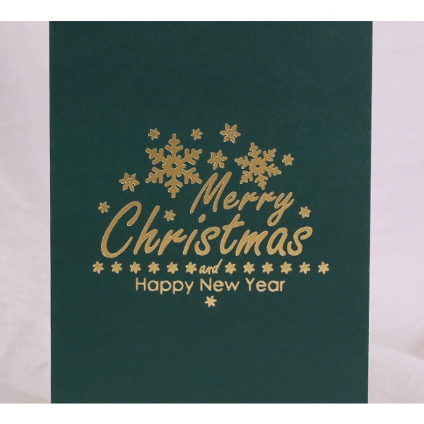 Två bitar av jul tredimensionella gratulationskort Spark