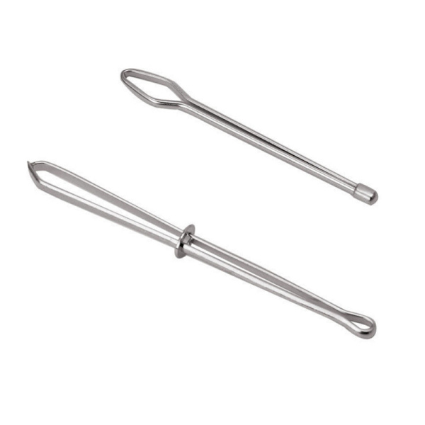 2-pack handgjorda elastiska klämmor, snören, guider, strängning