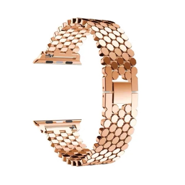 (Roséguld) Apple Watch 8 - 38/40/41 mm rostfritt stål fiskfjäll armband