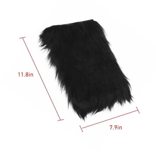 Universal Bil Vinter Varmt Plys Armlæn Boks Dæksel Måtte Blød Fu