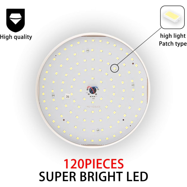 USB solcelled campinglampe med fjernkontroll - hengende IPX7 vanntett