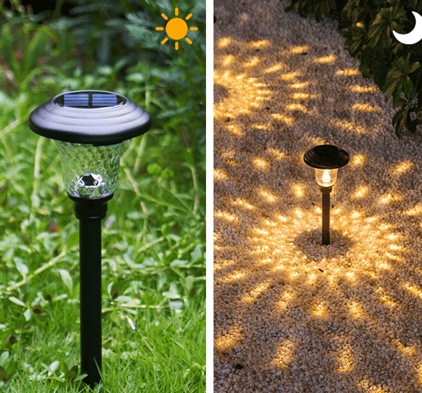 Solcelle-projektorlampe for utendørs camping, utendørs lampe, vanntett
