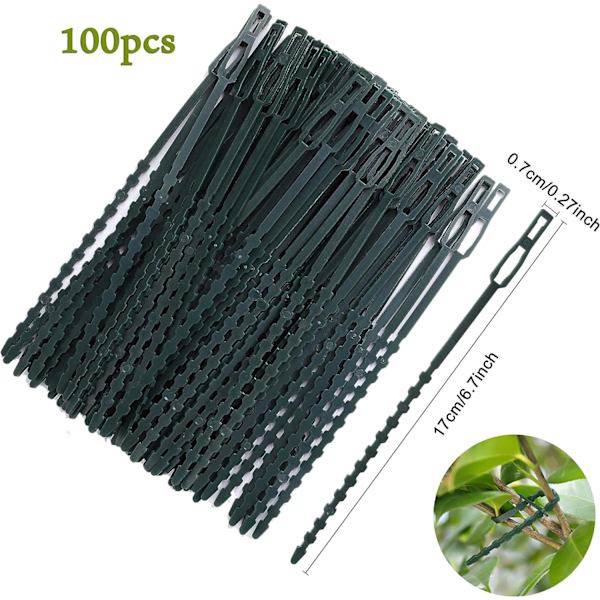Justerbare plantebindere Fleksible plastik twist-bindere Havekabel Ti