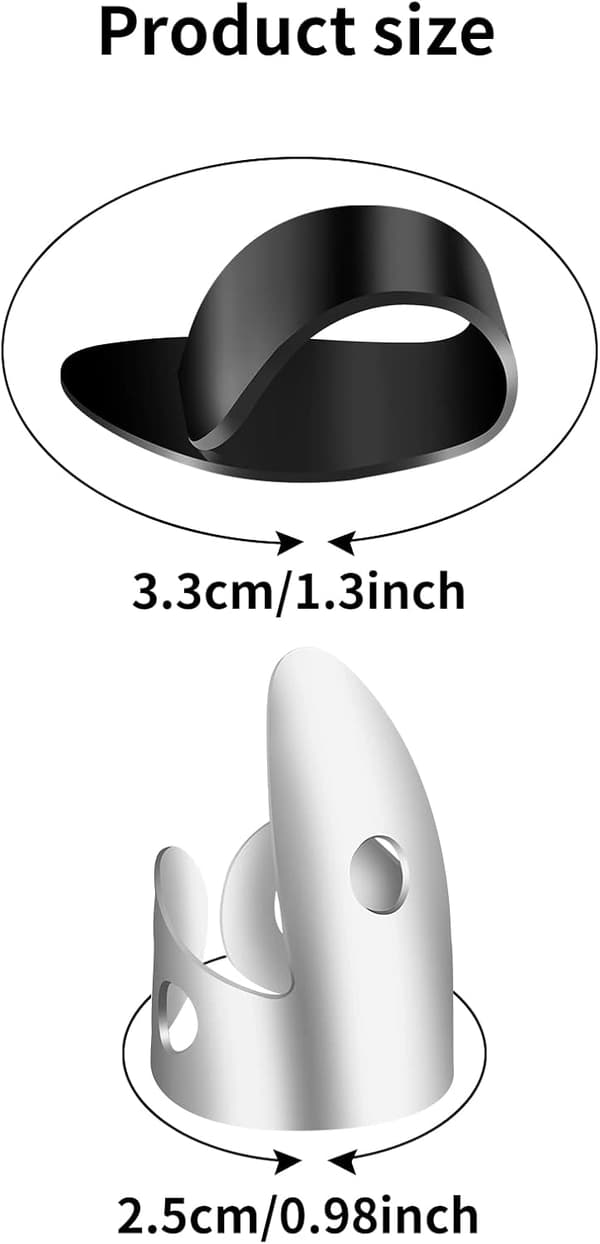 Sett med 12 plukker for gitar, banjo DXGHC