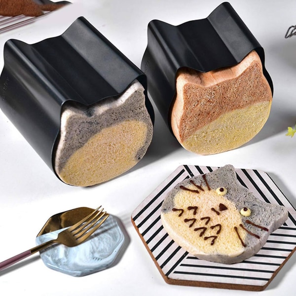Toast Cake Form Non Stick Söt Katthuvud Rostat form Bröd DXGHC