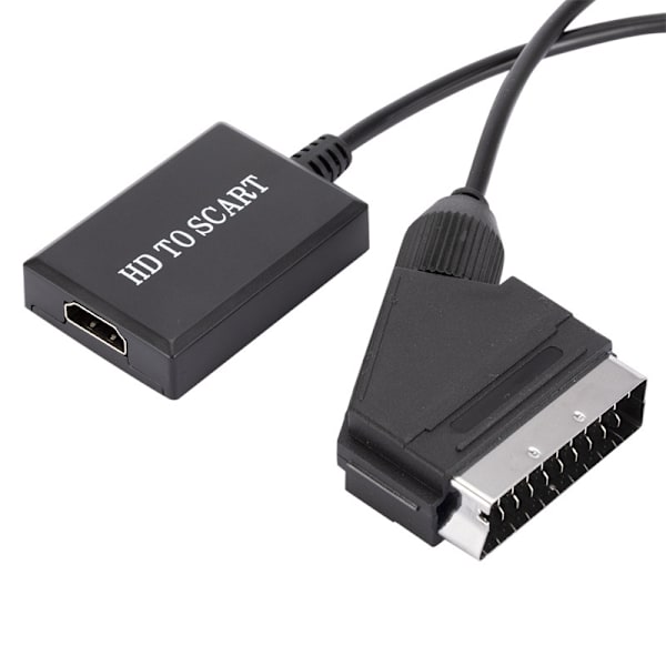 Ny HDMI til SCART-konverter 1080P HD videoadapter HDMI til SCA