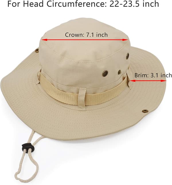 Solhatt med bred brem, dobbelt lag, klassisk militær stil