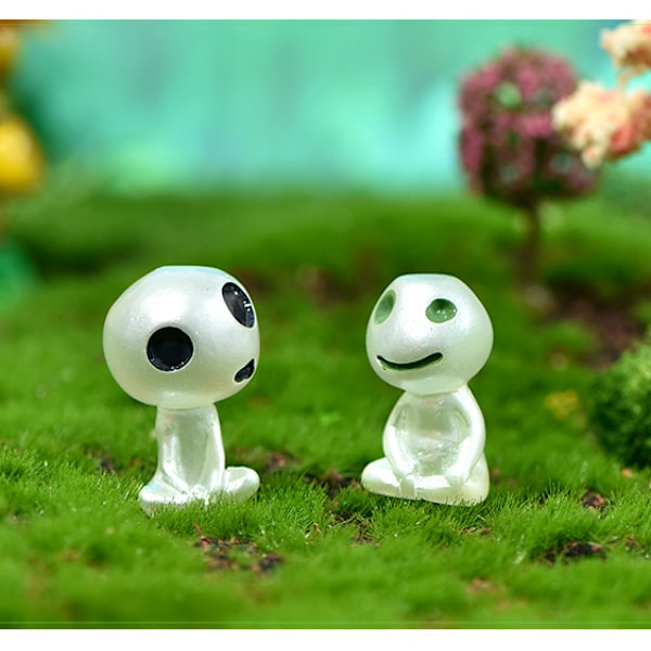 10 Miniatyrlandskapsdekorationer Spökprinsessa Lysande Trädälva