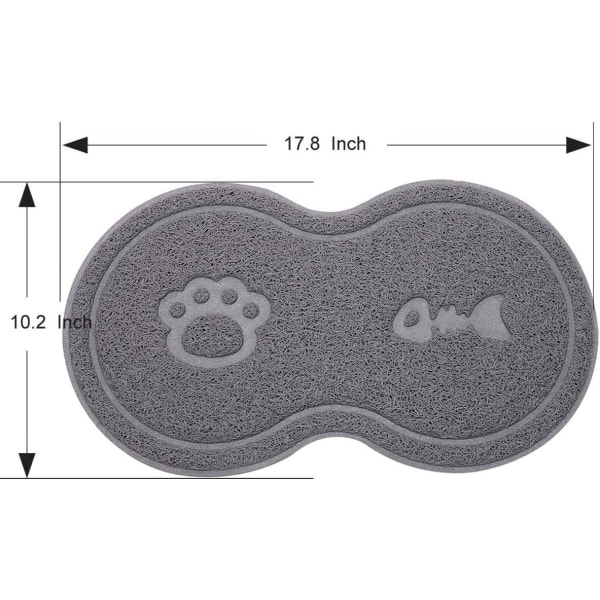 Silikoninen lemmikkieläinten ruokintamatto, koiran kulhomatto Vedenpitävä liukumaton PVC Pe
