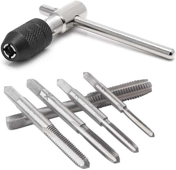 Metrisk Håndlige Straight Flute Taps Sæt M3 M4 M5 M6 M8 med 1P