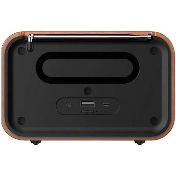 Bluetooth Retro Radio med AUX/FM, Backup Radio med Antenne, Cle