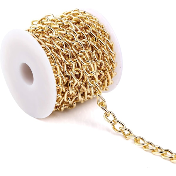 DIY Smykkesett Gull Lenkekjede med Vridde Tråder DIY Halskjede Tilbehør