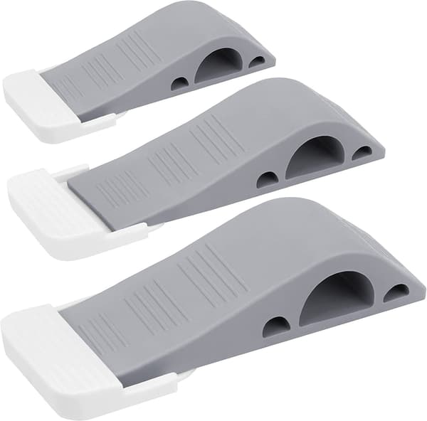 3-pack dörrstopp i gummi, dörrstopp utan att borra, dörrbroms