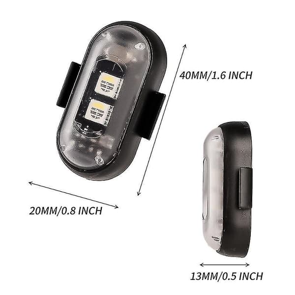 Motorcykel LED Advarselslys 7 Farverige Sikkerhedsindikatorlys S