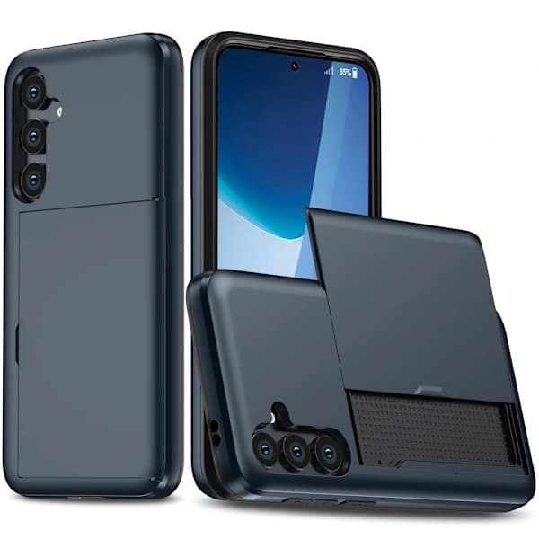 SKALO Samsung A56 5G Armor Kortfodral - Blå Blå