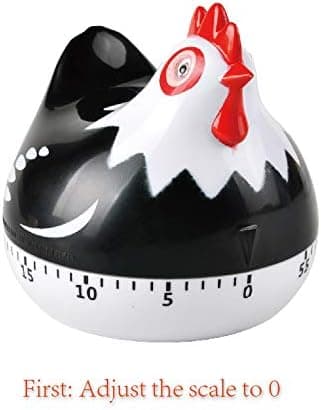 Mekanisk 60 Minuters Köktimer med Hög Alarm och Mini Manuell