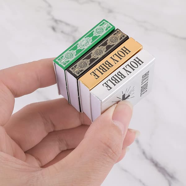 Dockhus Miniatyr Bibelsats, 14 stycken Mini Dockhusbok 1:12