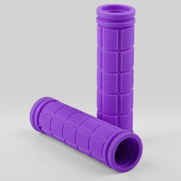 Par ergonomiska cykelgrepp i halkfritt mjukt gummi, pur