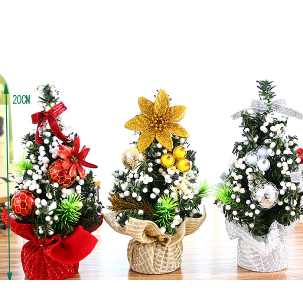 Baubles Tree 20cm Mini Julgran Dekorativ Julgran Juldag