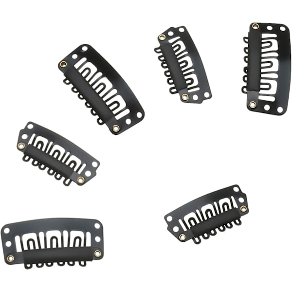 100 st Wig Clips U-formade Metallklämmor Rostfritt Stål Wig Cli