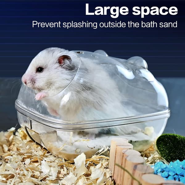 1 Stykke Liten Hamsterbad, Smådyr Habitat Dekor, Sand