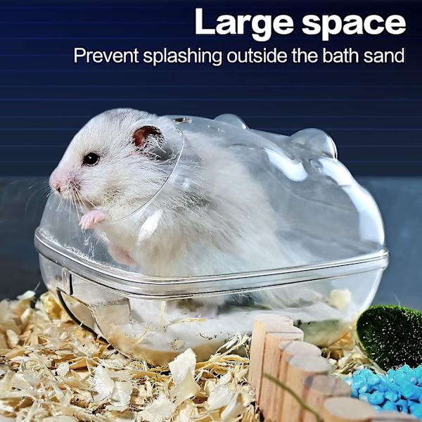 1 Stykke Mellem Hamster Badeværelse, Lille Dyr Habitat Dekoration, Sand