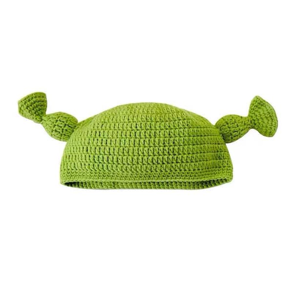 Morsom ullhatt i samme stil som Shrek