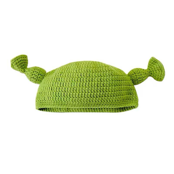 Rolig Ullhatt i Shrek-Stil